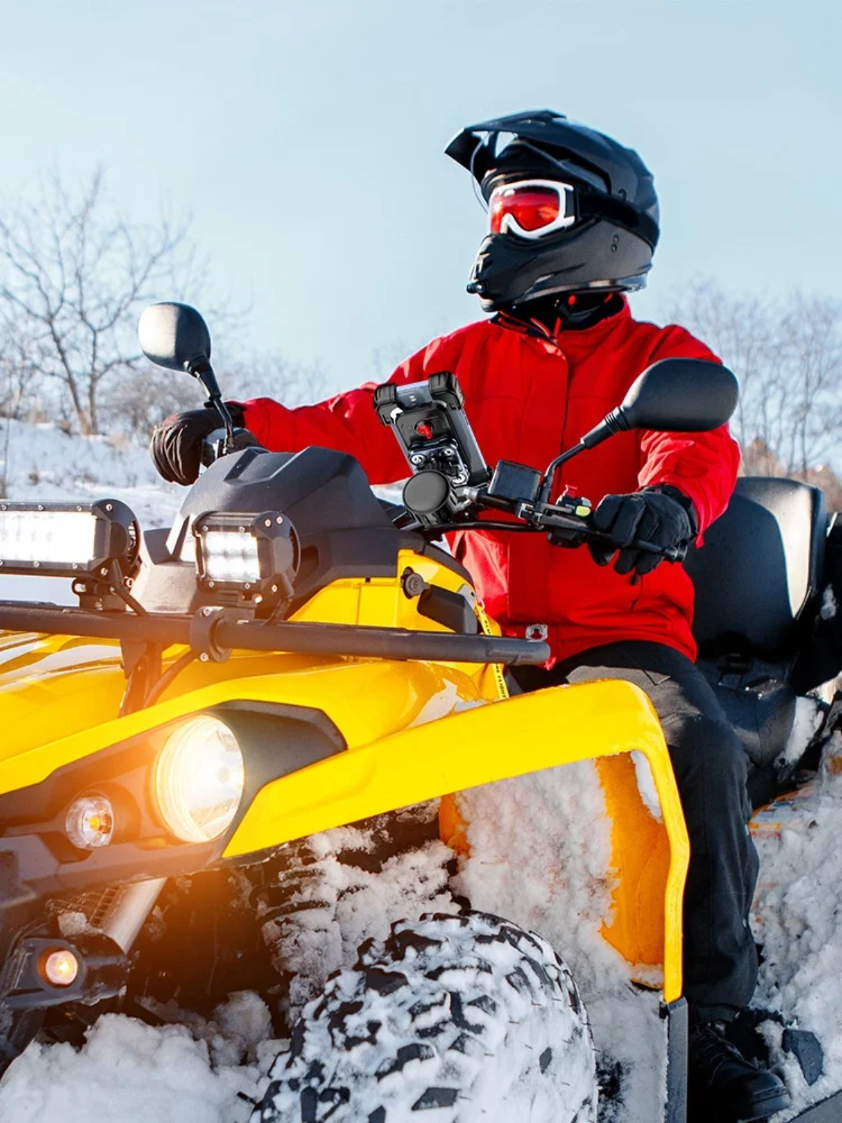 RoadMaster™ | Soporte celular Moto y Bicicleta Antivibración Control total incluso en los terrenos más difíciles