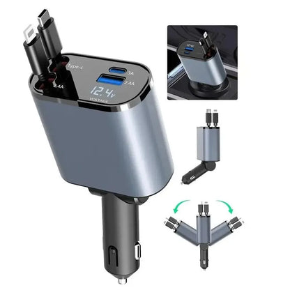 VoltCharge Retract™ | Carga inteligente, diseño compacto y potencia máxima en cada viaje