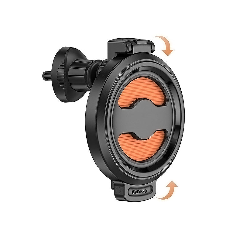 Soporte Portavasos Plegable Para Auto Rejilla Ventilación Naranja