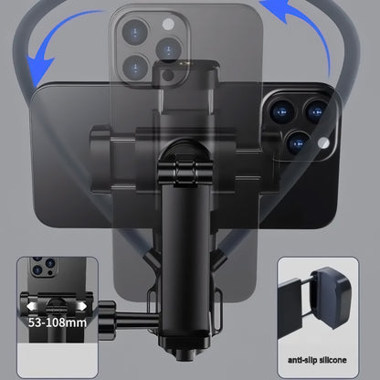 VisionTrack™ | Soporte Celular de Cuello para videos POV Manos Libres para Creadores y Aventureros