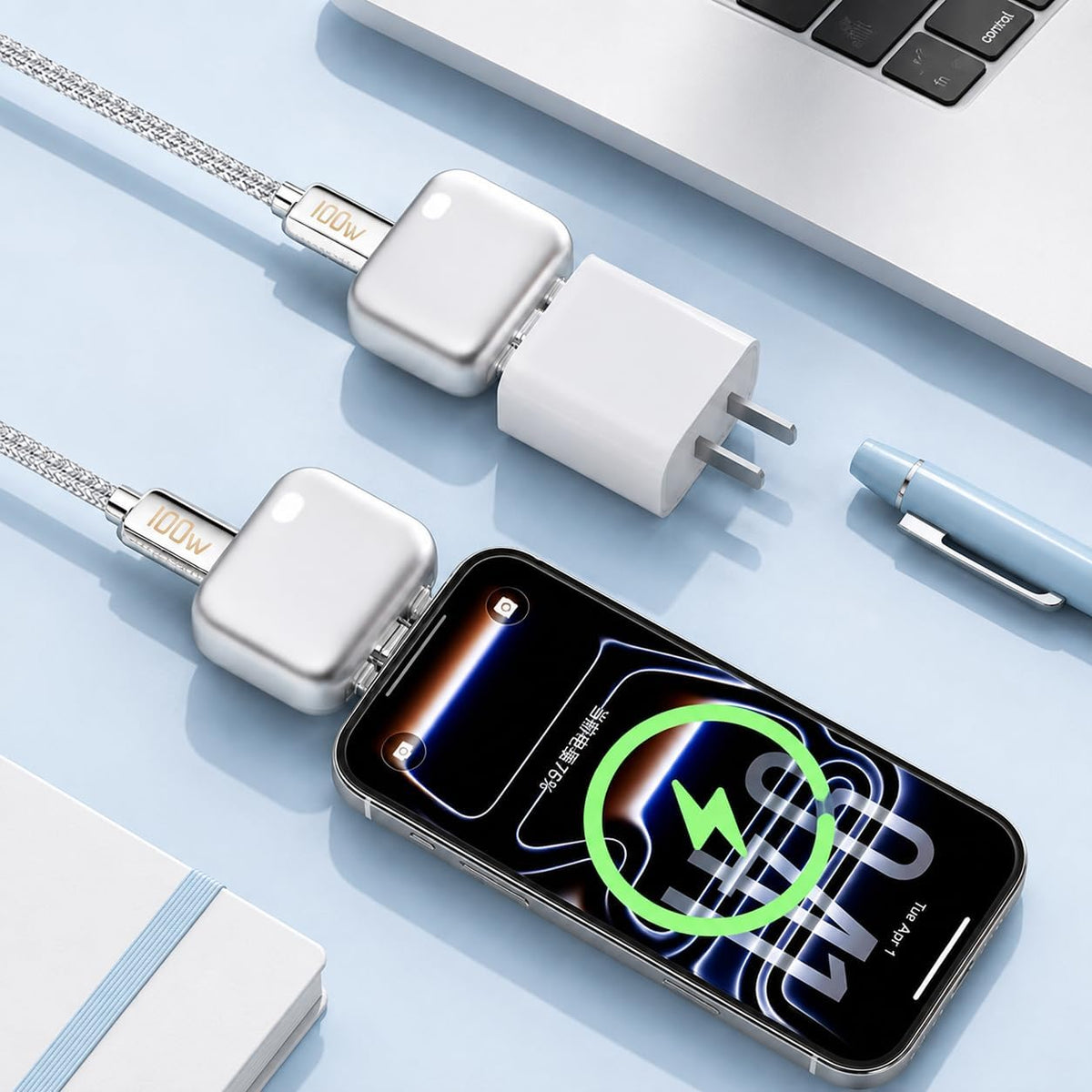 CutCharge Pro™ | Desconector Inteligente USB Tipo-C Corte Automático de Carga al 100% para Protección de Batería