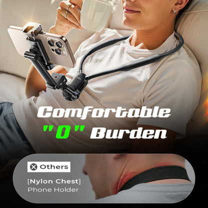 VisionTrack™ | Soporte Celular de Cuello para videos POV Manos Libres para Creadores y Aventureros