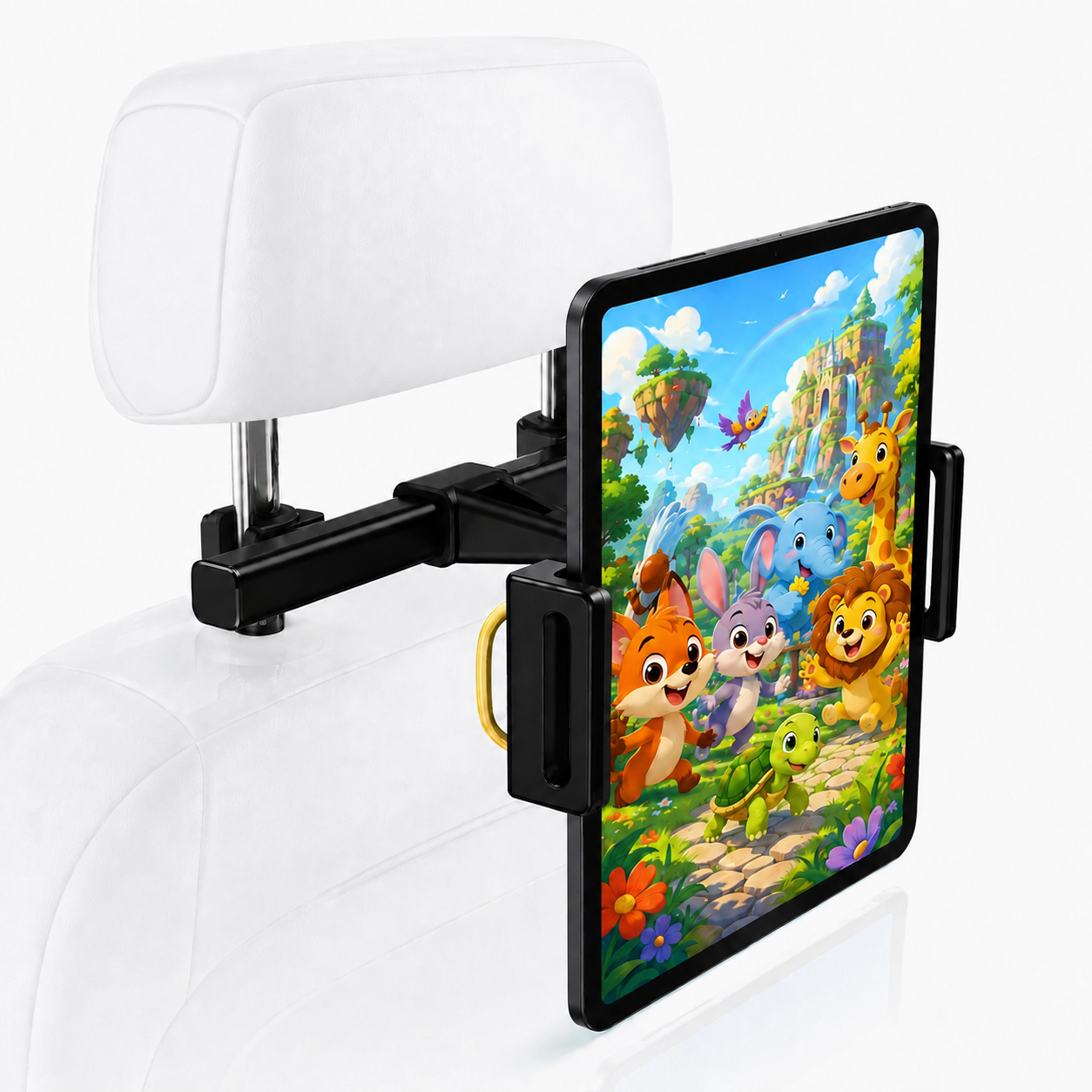 Soporte para Tablet, IPad y Celular Asiento apoyacabeza de Auto giro en 360°