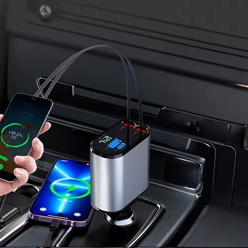 VoltCharge Retract™ | Carga inteligente, diseño compacto y potencia máxima en cada viaje