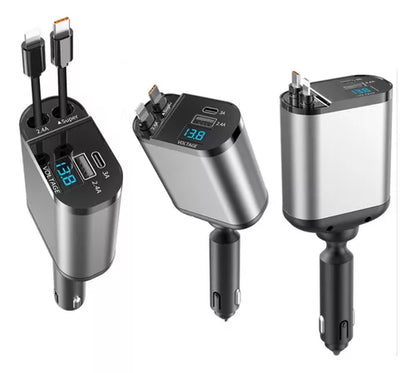 VoltCharge Retract™ | Carga inteligente, diseño compacto y potencia máxima en cada viaje