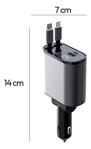 VoltCharge Retract™ | Carga inteligente, diseño compacto y potencia máxima en cada viaje