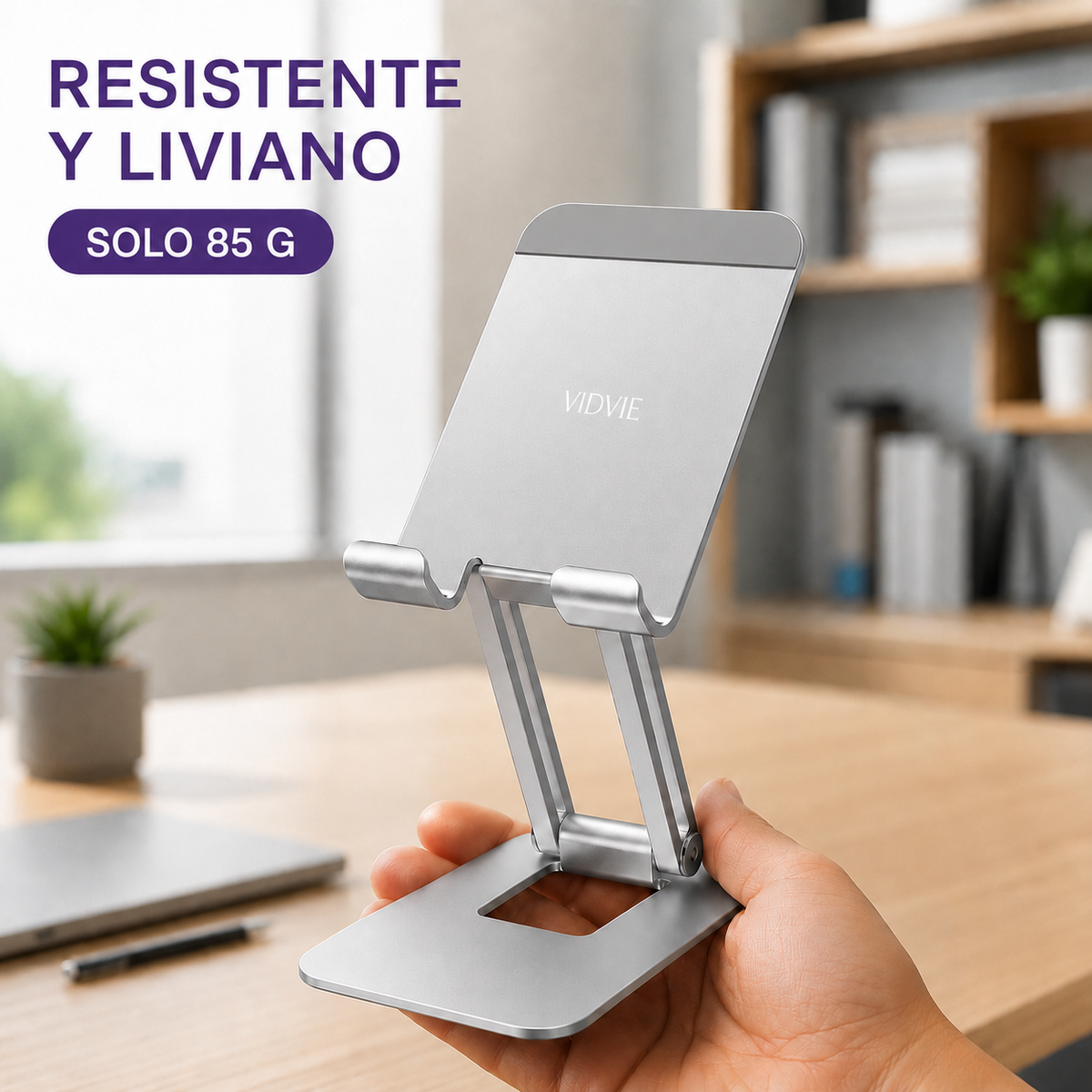 Soporte Celular De Escritorio Oficina Metalico Portatil Tablet y Ipad