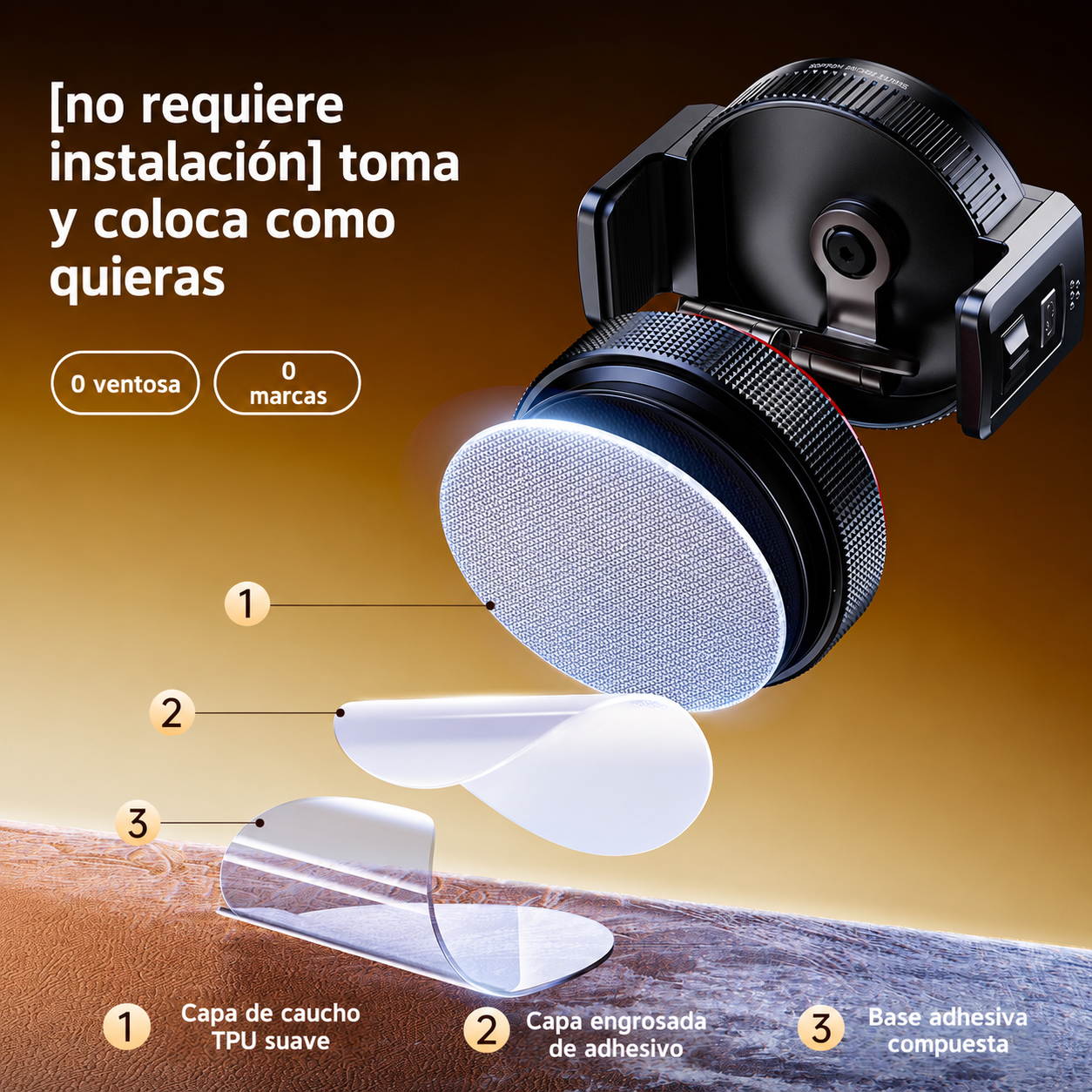 MagGrip Pro ™ | Nuevo Soporte 2 en 1 de sujeción magnética y abrazadera para Iphone y Android