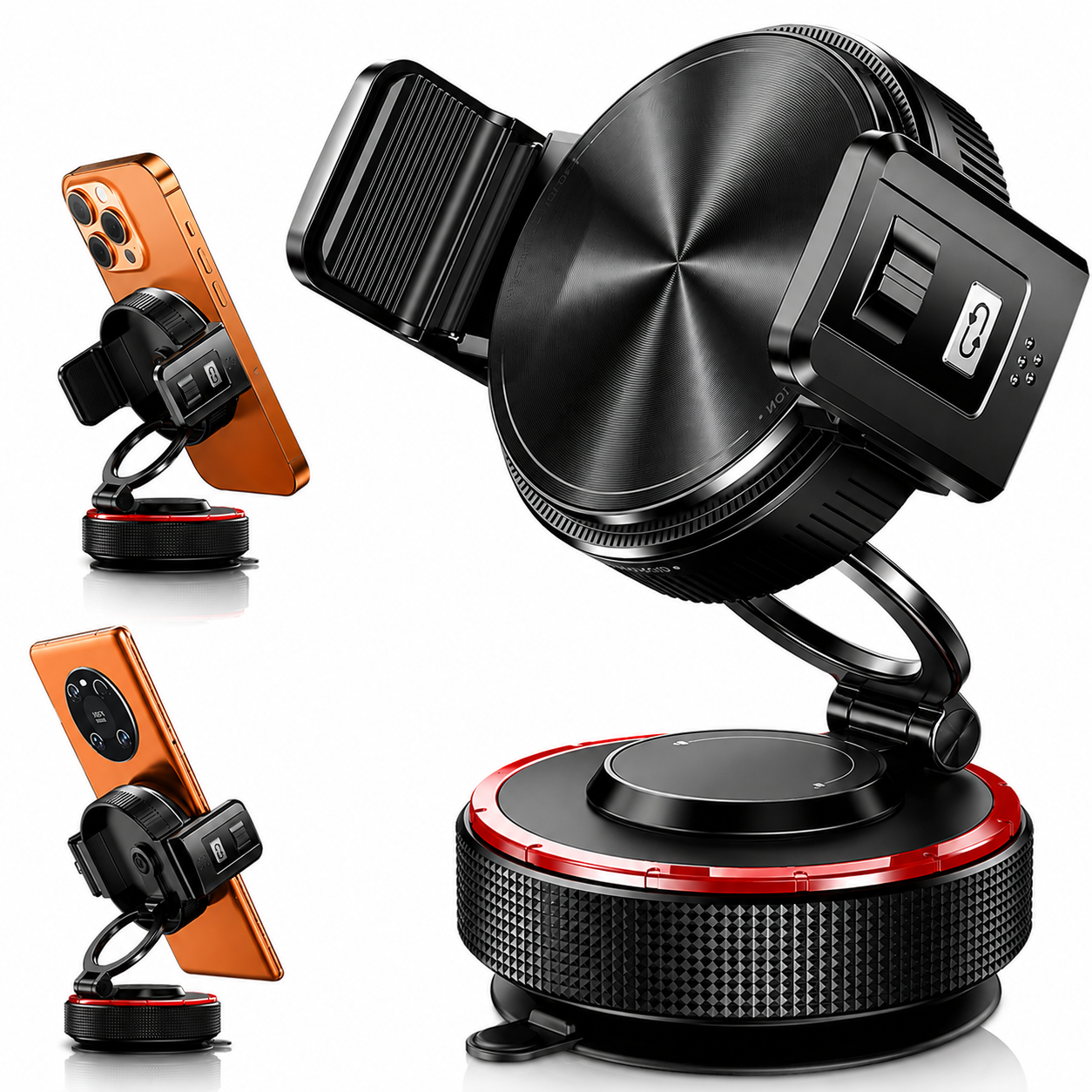 MagGrip Pro® | Nueva generación en soportes para auto 2 en 1 con sujeción magnética y abrazadera para Iphone y Android Alta calidad