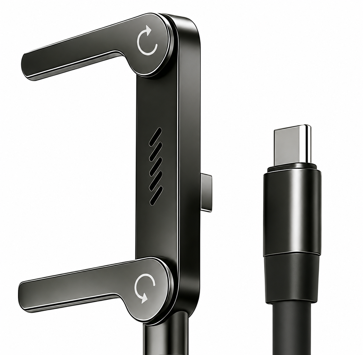 Nueva Llegada | Cable de carga súper rápido 240W Actualizado con Soporte desmontable incorporado para Celular TIPO-C y LIGHTNING, IPhone y Android