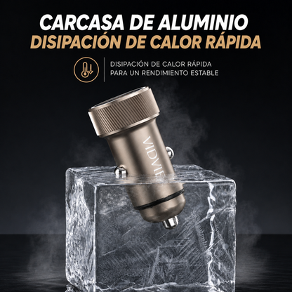 Cargador de Auto VIDVIE USB-C y USB para IPhone Carga Rápida