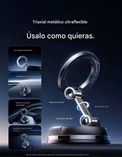 MagX70 | 360 Soporte Porta celular Magnetico para Vehiculo Ajustable en 360ª para Iphone y Android