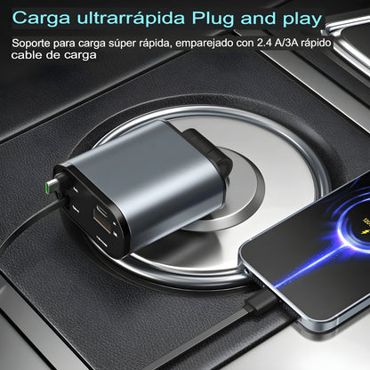 Super Charger™ | Cargador Retráctil 4 en 1 de Carga Rapida