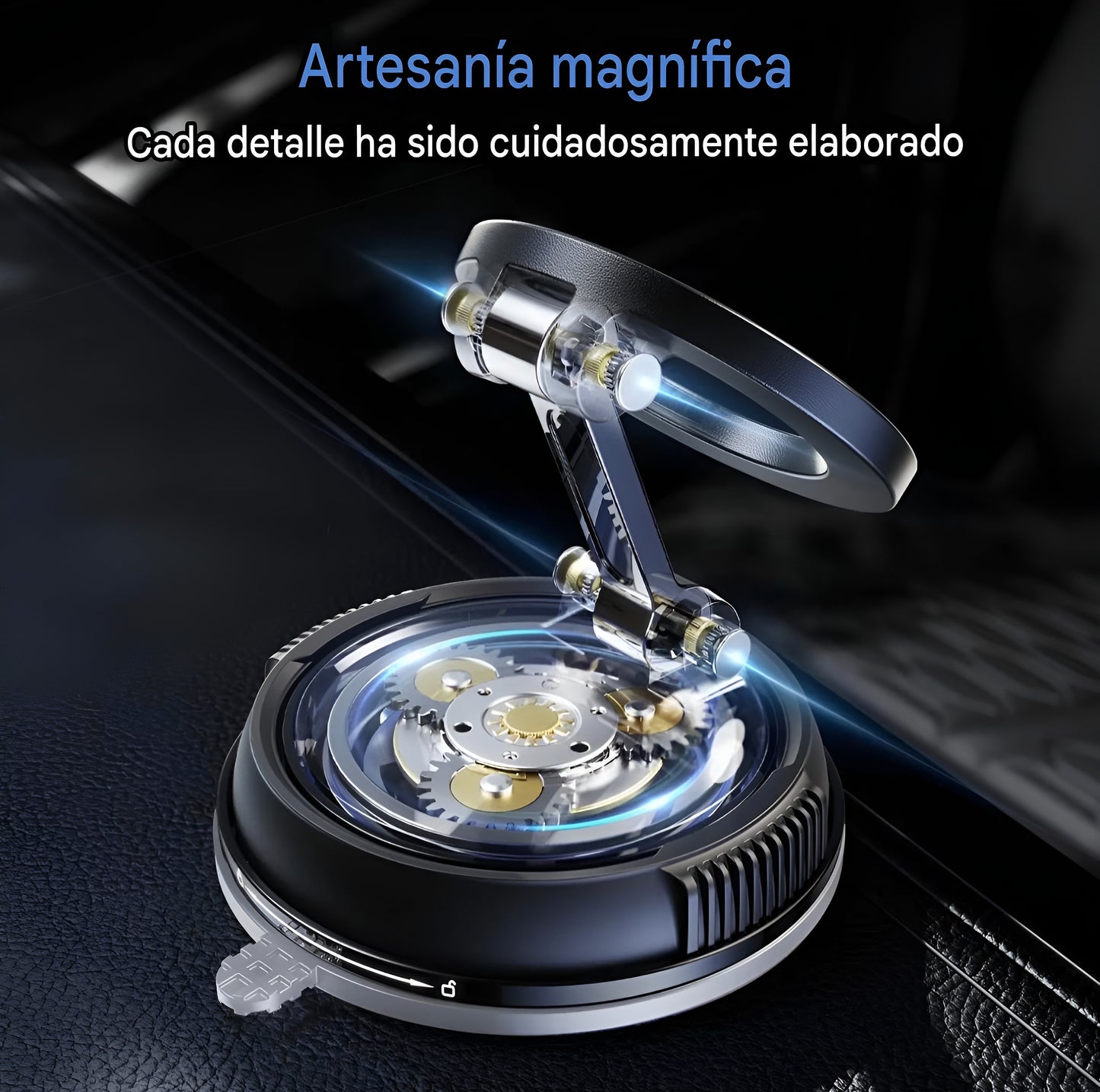MagX70 | 360 Soporte Porta celular Magnetico para Vehiculo Ajustable en 360ª para Iphone y Android