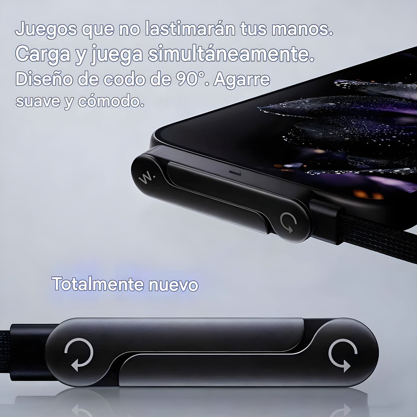NUEVO | Cable de carga súper rápida 240W con Soporte plegable TIPO-C para IPhone Android