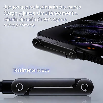 NUEVO | Cable de carga súper rápida 240W con Soporte plegable TIPO-C para IPhone Android
