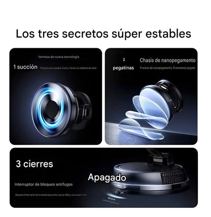 MagX70 | 360 Soporte Porta celular Magnetico para Vehiculo Ajustable en 360ª para Iphone y Android