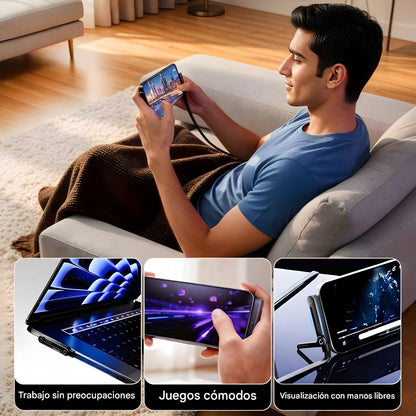 NUEVO | Cable de carga súper rápida 240W con Soporte plegable TIPO-C para IPhone Android