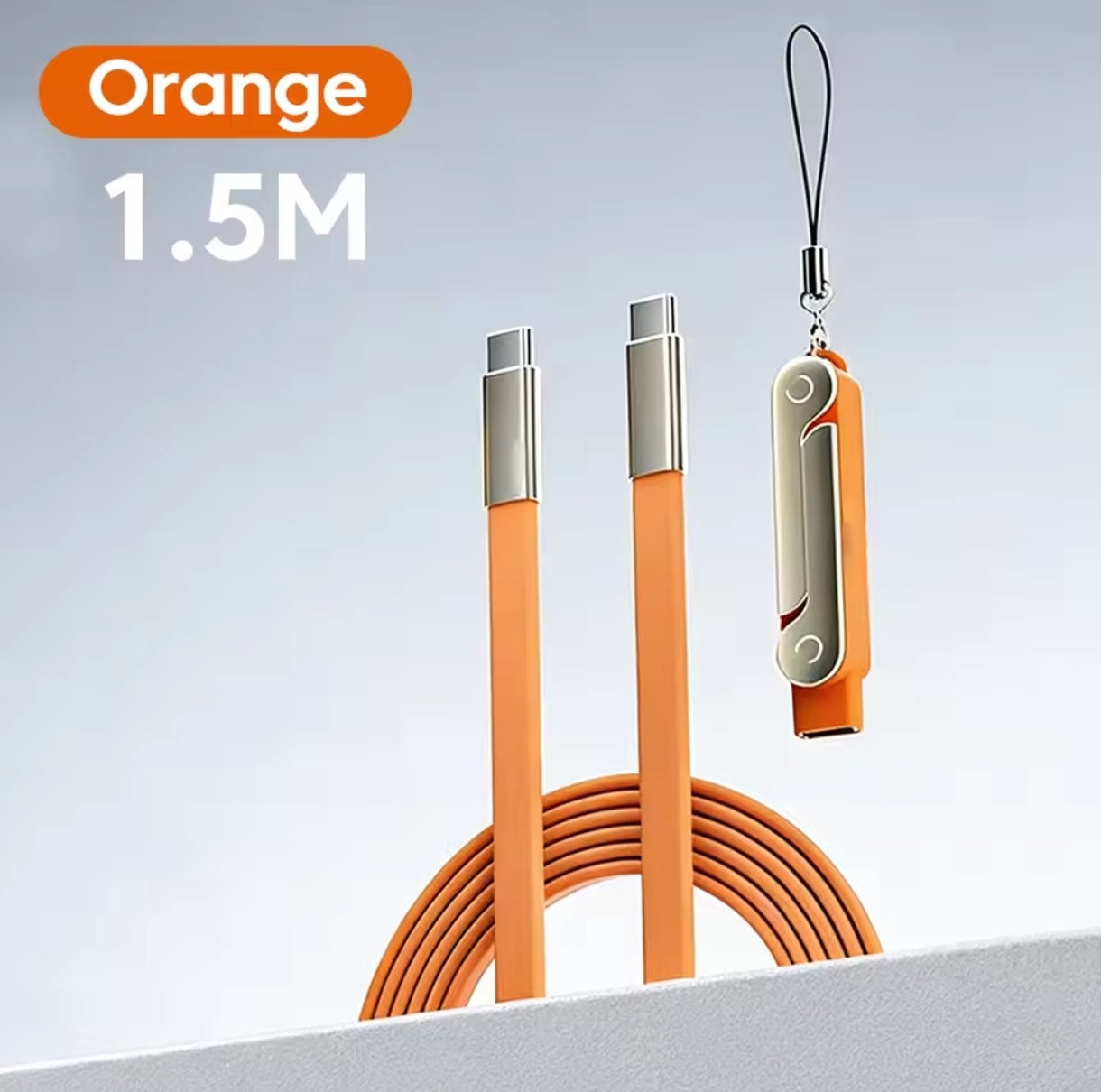 Nueva Llegada | Cable de carga súper rápido 240W Actualizado con Soporte desmontable incorporado para Celular TIPO-C y LIGHTNING, IPhone y Android