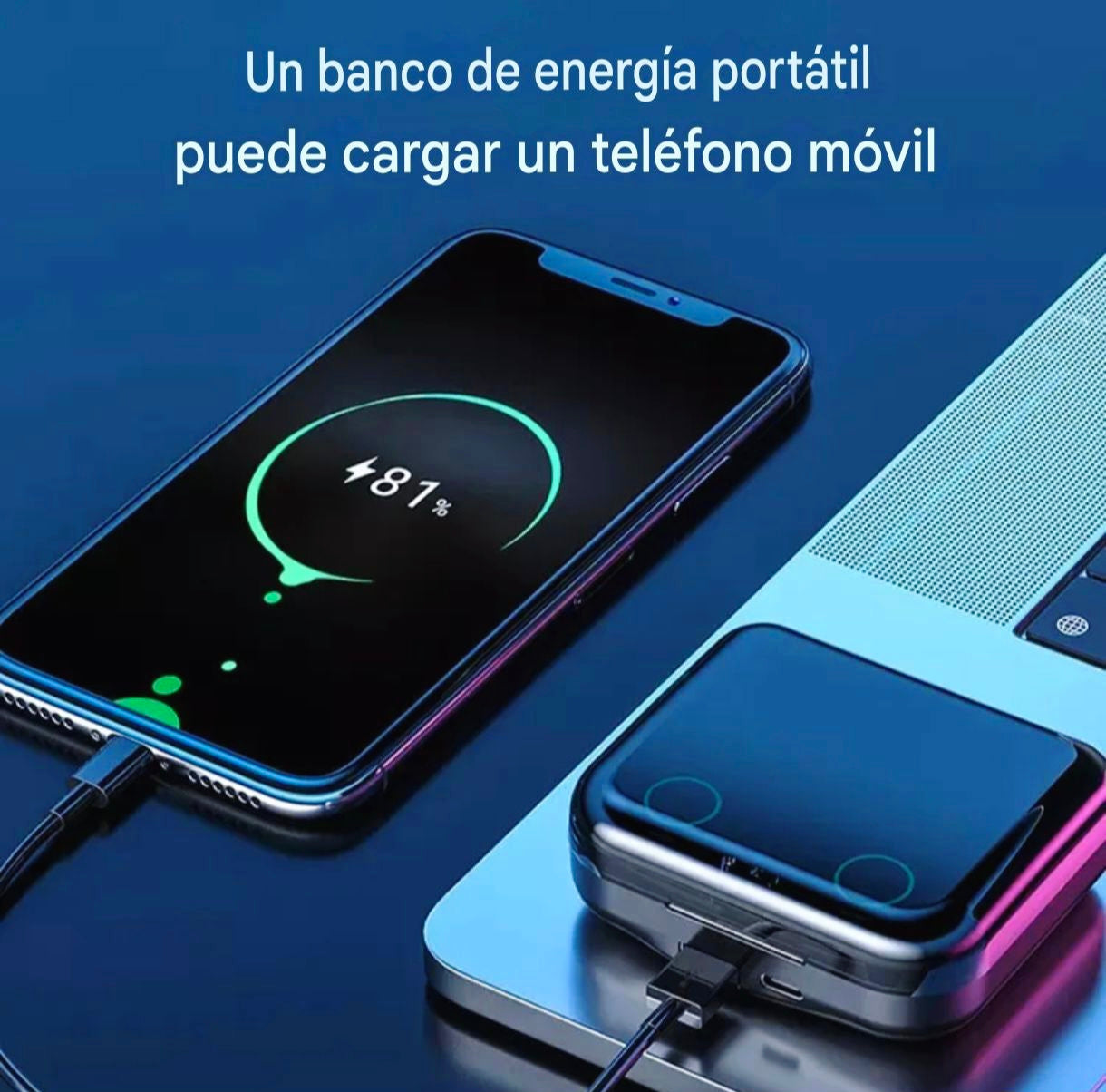 DualWave™ M21 | Auriculares dobles con sonido HiFi, powerbank integrado y cancelación ENC.