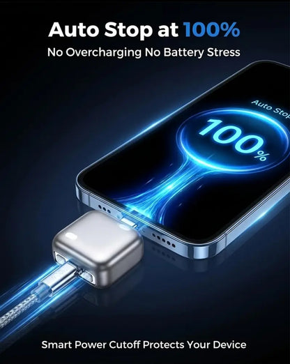 CutCharge Pro™ | Desconector Inteligente USB-C con Corte Automático de Carga al 100% para Protección de Batería