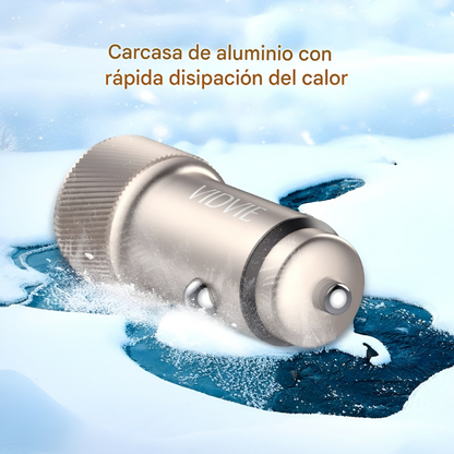 Cargador de Auto VIDVIE 33W Tipo-C Carga Rápida