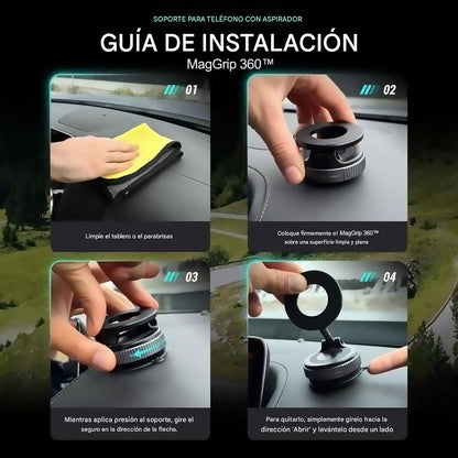 Original MagGrip 360™ | Soporte Celular Magnético IPhone y Android Nano Gel